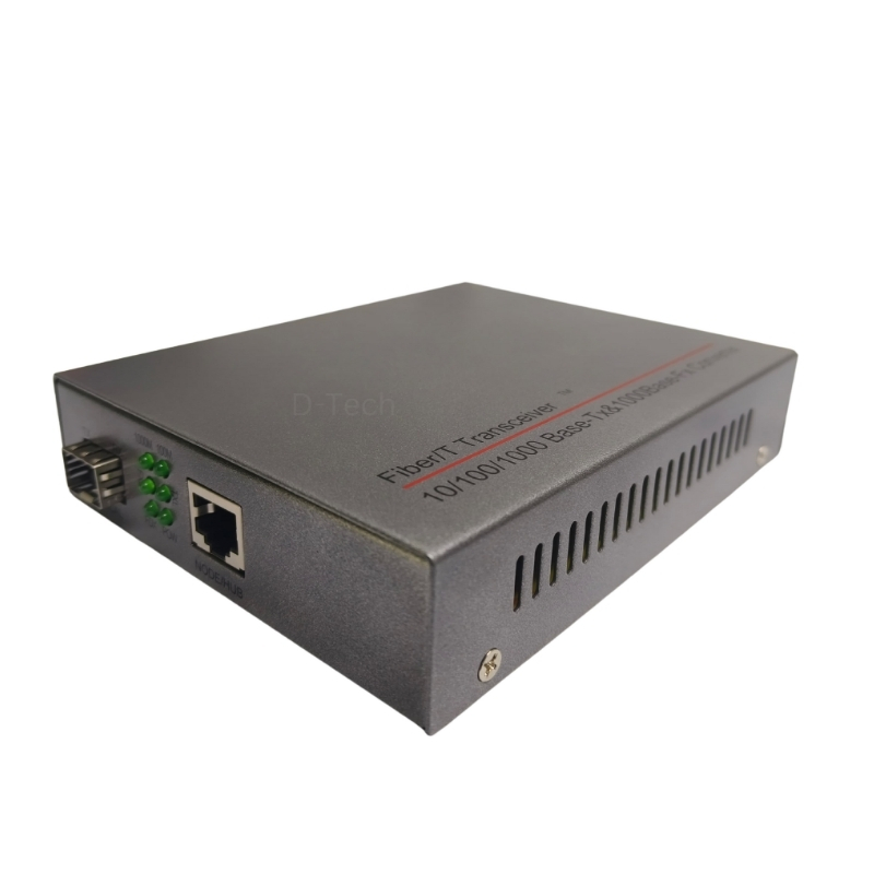 Media Converter DTMC-200 10/100/1000 Mbps adaptive RJ45 port AC Port